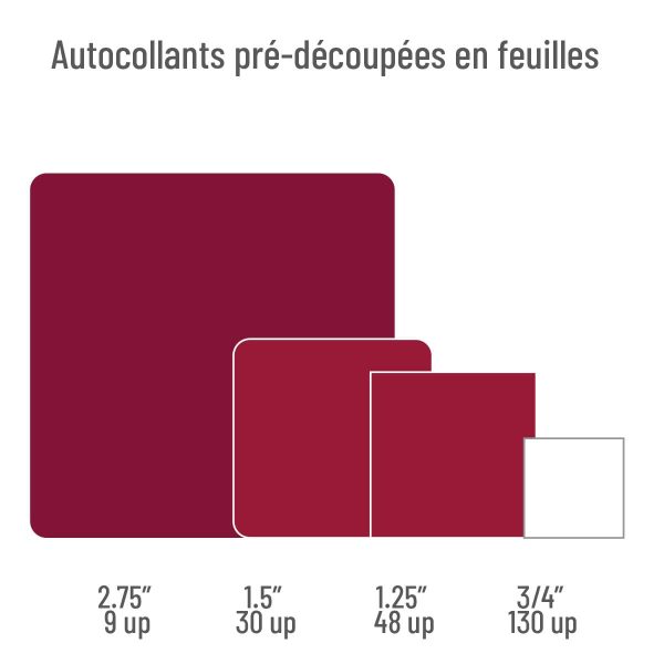 Autocollants pré-découpés